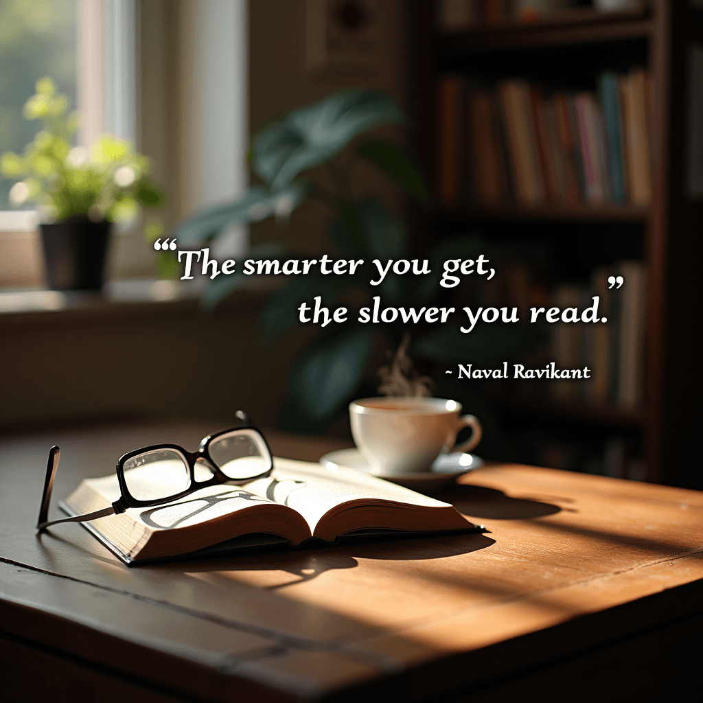 The smarter you get, the slower you read.