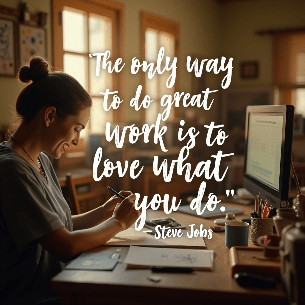 The only way to do great work is to love what you do.