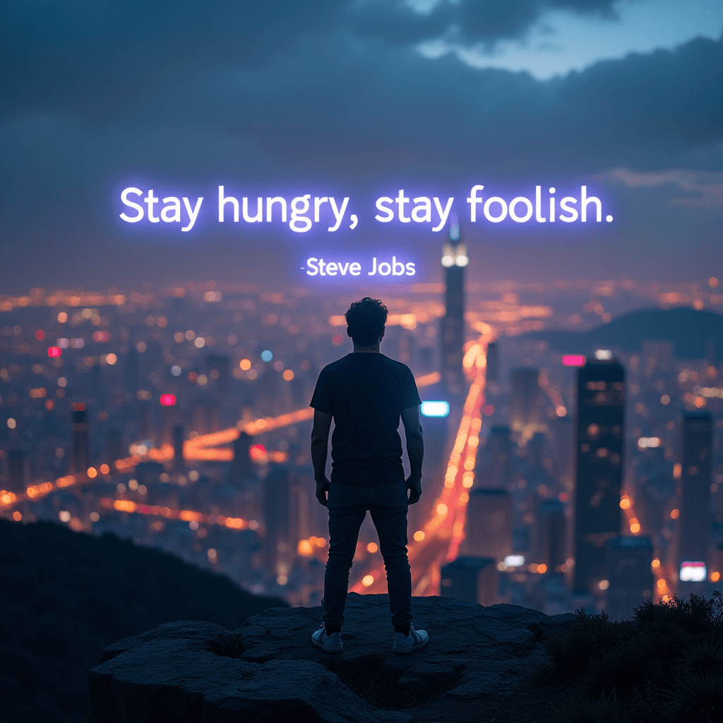 Stay hungry, stay foolish.