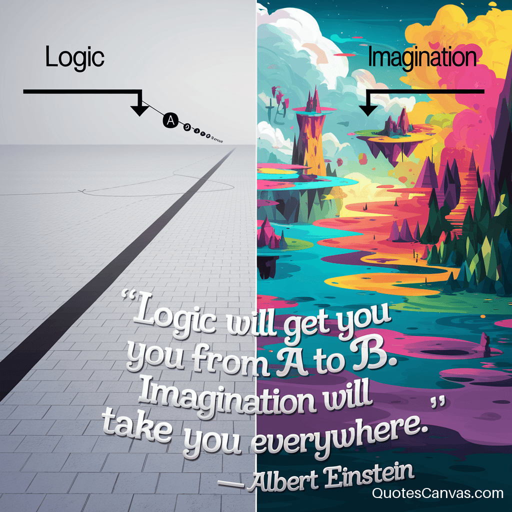 Logic will get you from A to B. Imagination will take you everywhere.